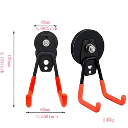 Heavy - Duty Waterproof Garage Hook with Magnetic Grip and Nail - Free Installation (Orange square hook)