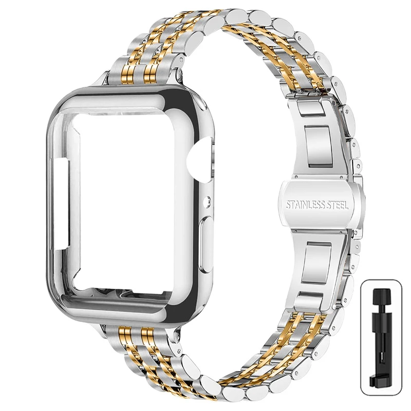 Premium Metal Band with TPU Case
