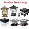 Solar LED Pillar Light Retro Lantern Waterproof Outdoor Porch Column Lamp 4 LED Modes Night Light For Garden Fence Decoration 1