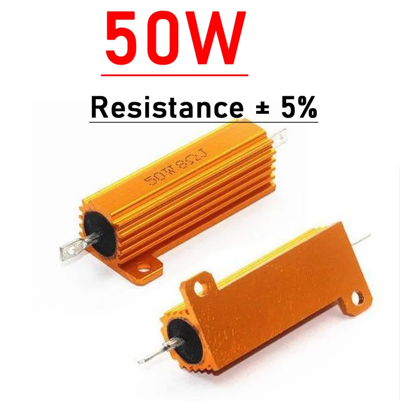 Résistance Aluminium 200W - 1 à 10 Ohms - Parfaite Pour Audio, Tests De Charge Et Alimentations - 4