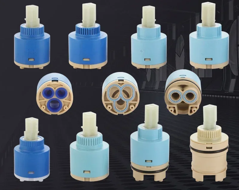 Faucets Mixing Spool Valve Ceramic Cartridge 25MM/35MM/40MM for Kitchen Bath