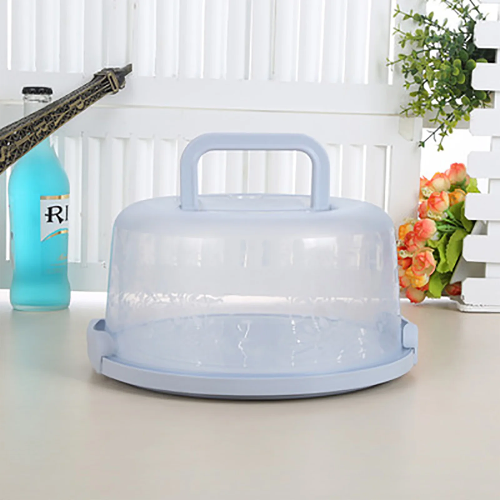 Cake Carrier Portable Cake Box Containers with Lids Cupcake Holder Carrier with Lid and Handle Plastic