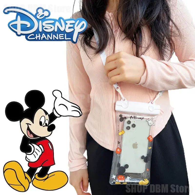 Disney Mickey Mouse Pouch Universal Waterproof Phones Useful Dropping Convenient To Use Lightweight Portable Bags