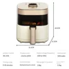 Air Fryer Household Multifunctional Intelligent Oil-less and Smoke-less Air Fryer Large Capacity Air Fryer 6