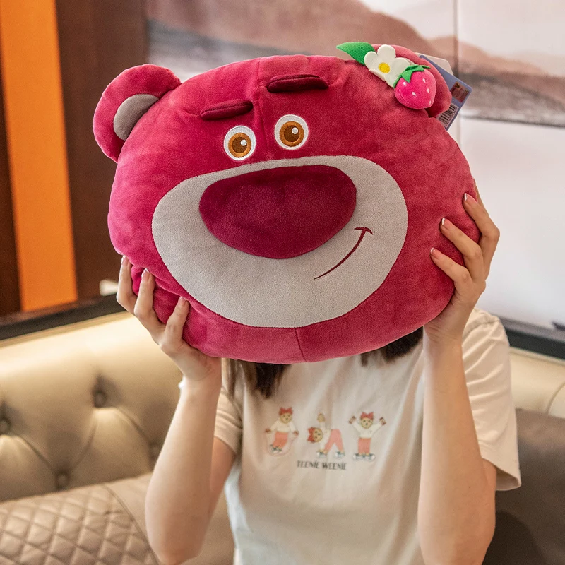 Animal Disney Lotso Kawaii Strawberry Bear Stuffed Plush Toys Peluches Cartoon&Cute Car Throw Pillow Birthday Doll Gift For Kids 4