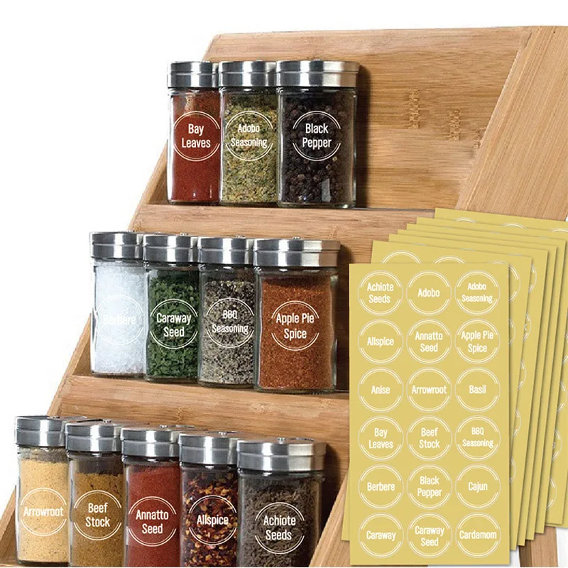 Transparent Spice Jar Labels 2