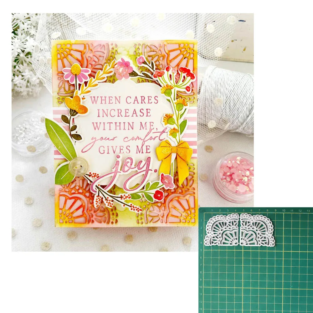 

Lace Metal Cutting Dies DIY Scrapbooking Album Paper Card Decorative Embossing Handcraft Template