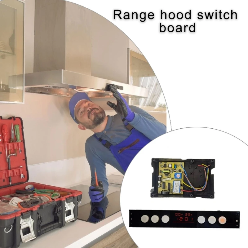 Efficient Hood Control Motherboard Circuit Board for Home Kitchen 3 Speed Washing Functionality Easy Installation