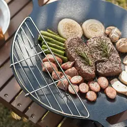 Outdoor Baking Griddle Stainless Steel Cooking Baking Net Deformation Resistance Grilling Mesh Steaming Rack Anti-scorch