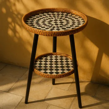 Boho Rattan Coffee Table 1