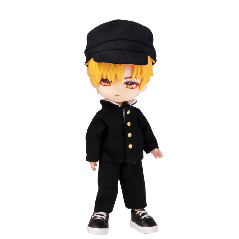 Ob11 Baby Kleding Japanse School Uniform Pak Jurk Up Pak Voor Ob11 1/12 Pop Outfit Dagelijks Casual Accessoires Voor Kinderen doll clothes
