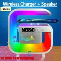 Multifunction Wireless Charger Stand Bluetooth 5 0 Speaker Fm Tf Rgb Night Light Fast Charging Station.png