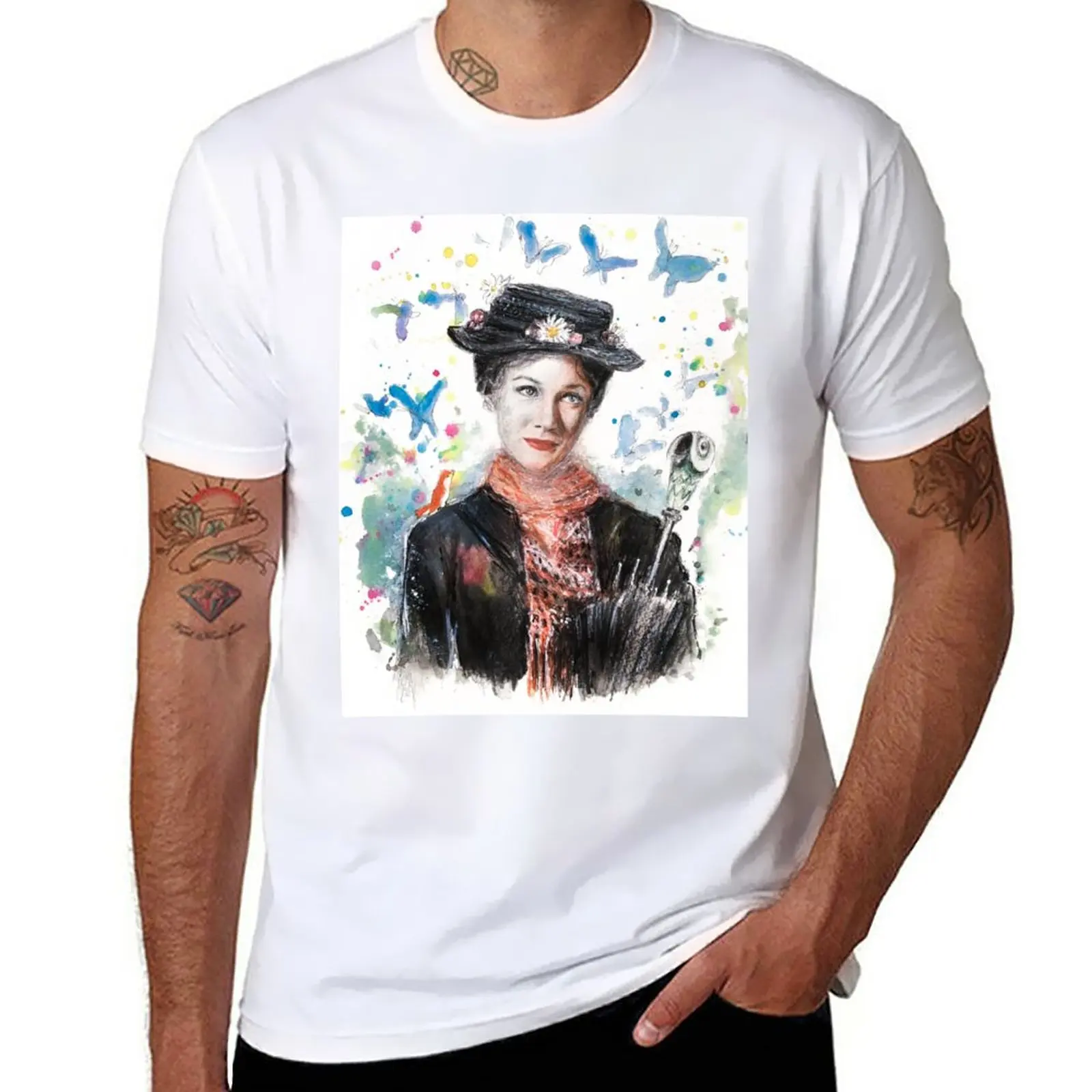 

New Mary Poppins T-Shirt man clothes Oversized t-shirt Aesthetic clothing anime clothes clothes for men