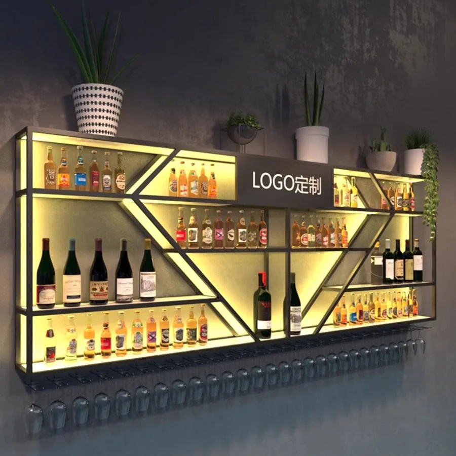 Luxury Bar Cabinet Drink Handle Vintage Square Coffee Mobile Metal White Handmade Wine Rack Houses Bitrina Wedding Furniture