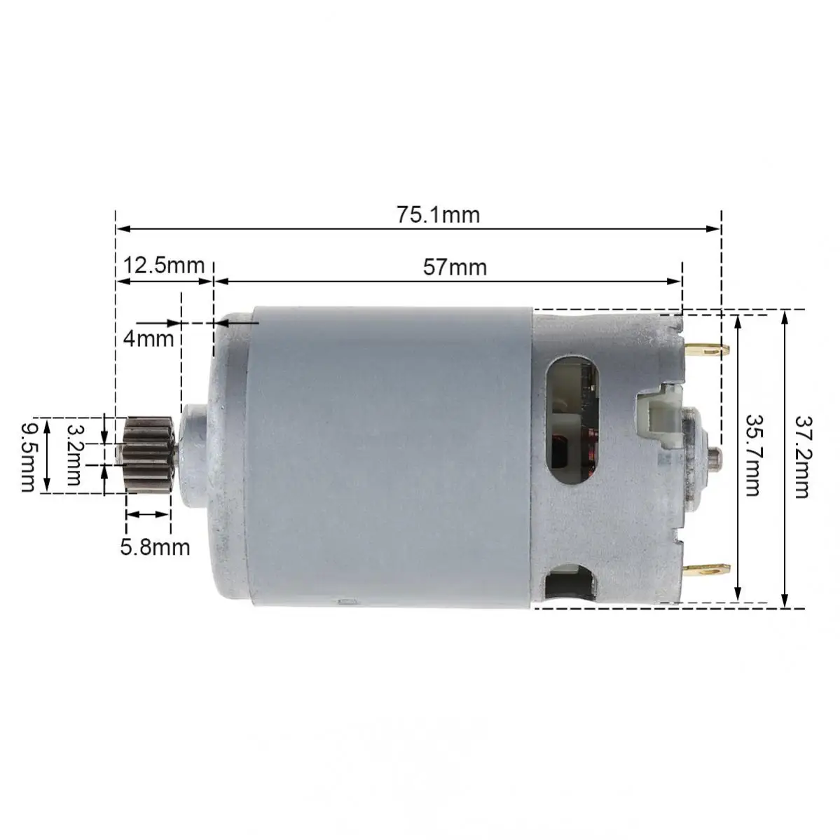 5 Micro Moteurs Sans Noyau 4.5V - 32250 Tr/min - 4x8mm - Faible Bruit Et Économes