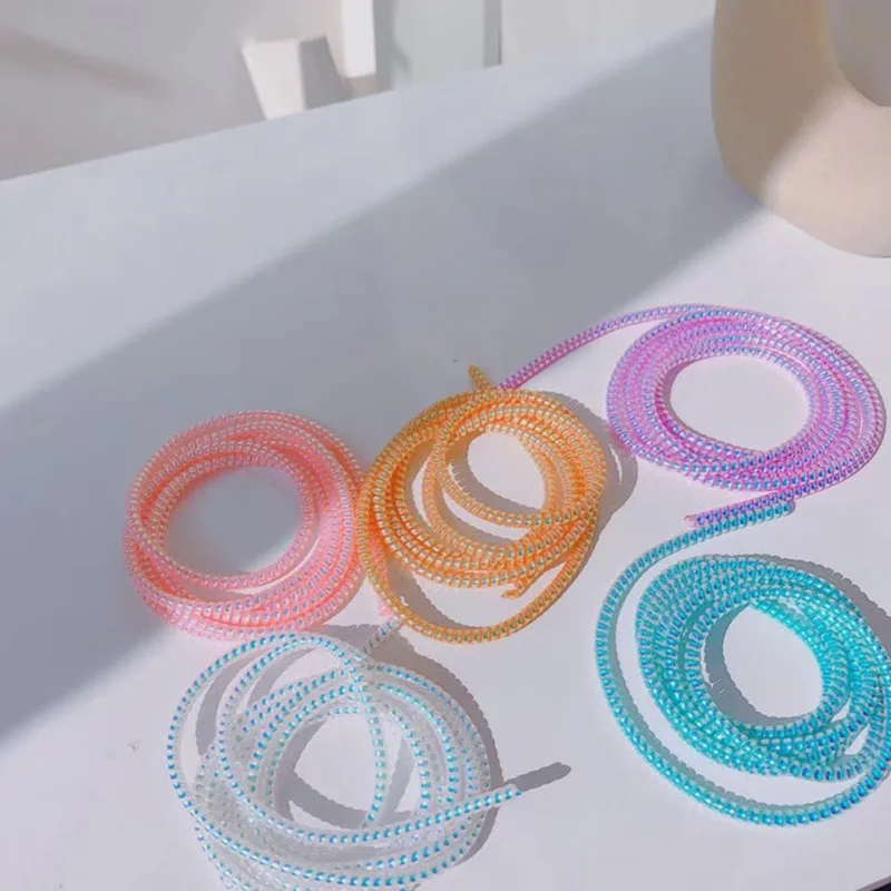 Sprial Cavo Lightning A Spirale 2 Pezzi - Certificato MFi Per IPhone - Da 30cm A 1m Ricarica Veloce - 4