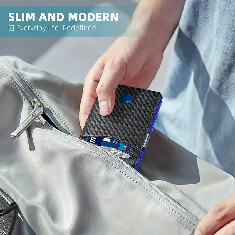 Credit Card Holder ID Card Holder Synthetic Leather Wallet Leather Bill Organizer Men's Wallet with Large Capacity Fashionable Color Blocking Portable Ultra-Thin USD Holder