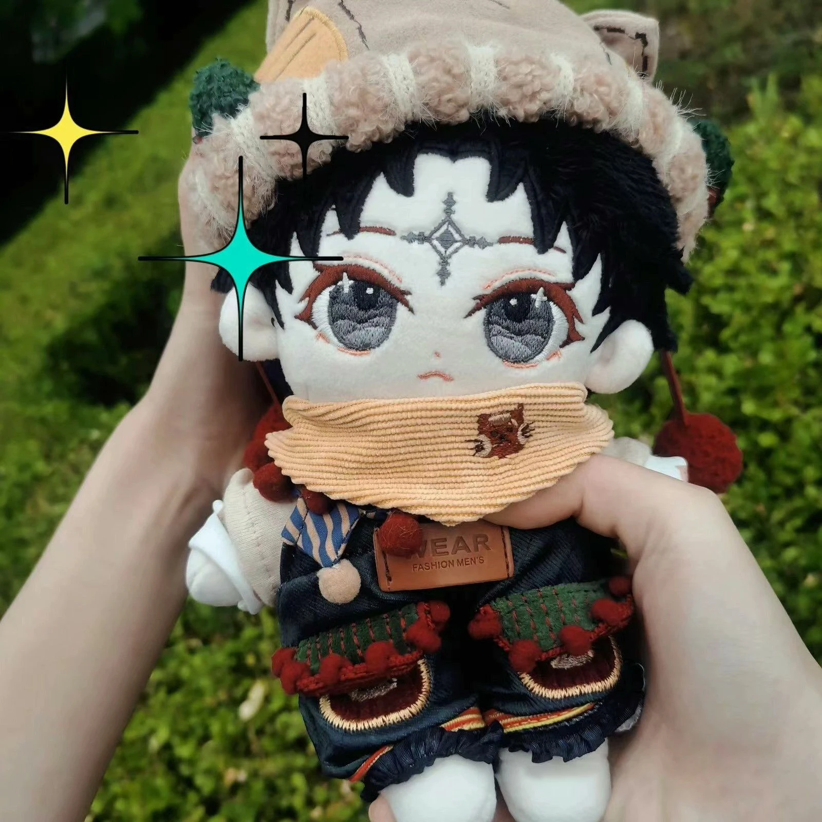 

In stock Anime Hunter×Hunter Chrollo Lucilfer Cosplay 20cm Plush Body Cartoon Cotton Stuffed Pillow Dress up Xmas Gift