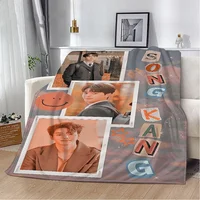 Song Kang Thick Blankets for Winter Blanket Knitted Plaid Home and Decoration Bed Throw Luxury Bedding Beach Towel Knee Nap Sofa 2