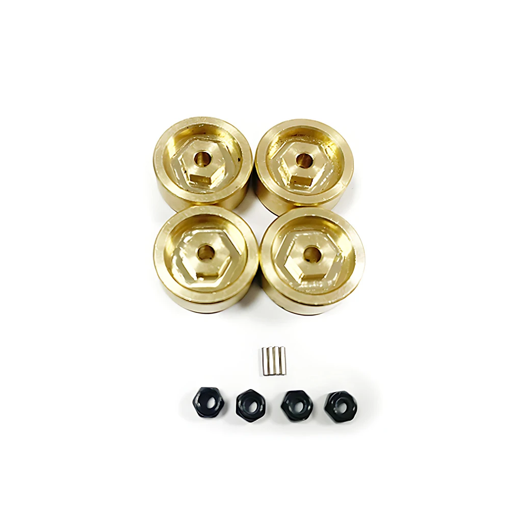 4pcs set Brass Counterweight Wheel Hub Adapter For HOBBYPLUS 1 18 CR-18P Rock Van Better Climbing