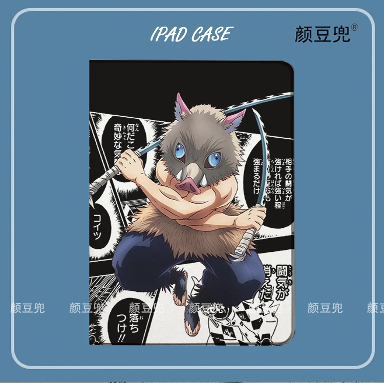 

Demon Slaye Anime Hashibira Inosuke Case For iPad Air 4 5 10.9 Mini 5 6 for 2022 12.9 Case Luxury Silicone For iPad Air 4 5 10.9