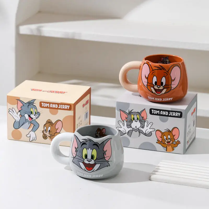 Tom and Jerry Ceramic Cartoon Mug - Cute and Funny Drinkware