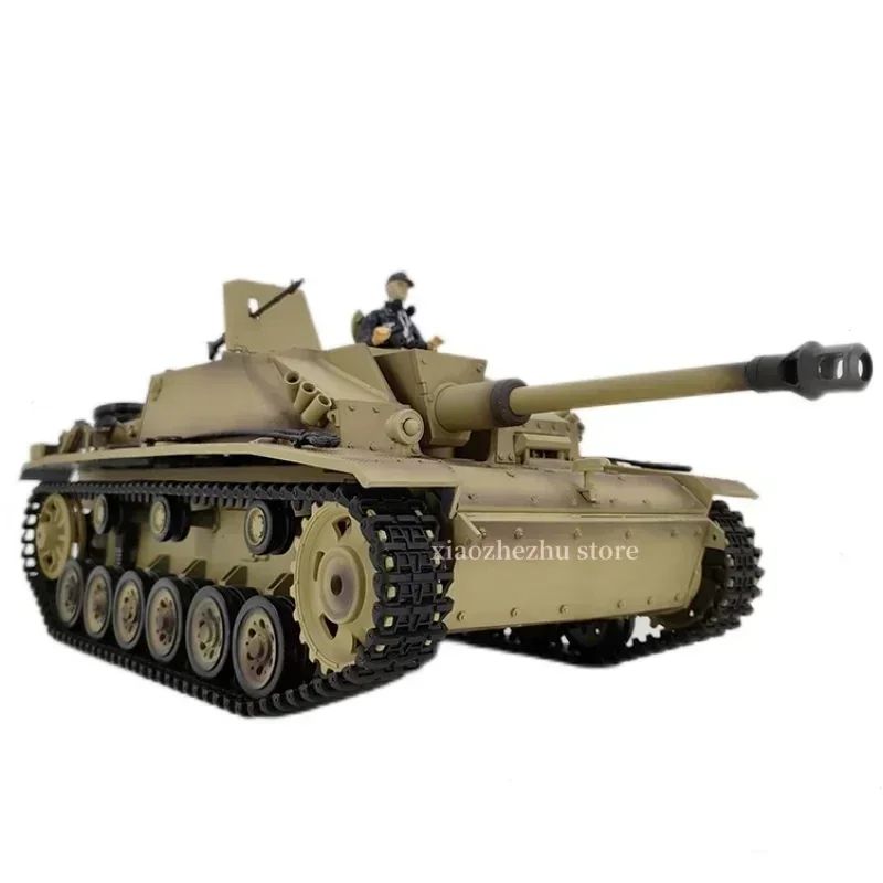 Simulation Tank Henglong 3868 German No.3 F-8 Remote Control Tank Electric Assault Gun 1:16 Rc Model Toys Chidren Birthday Gifts 4