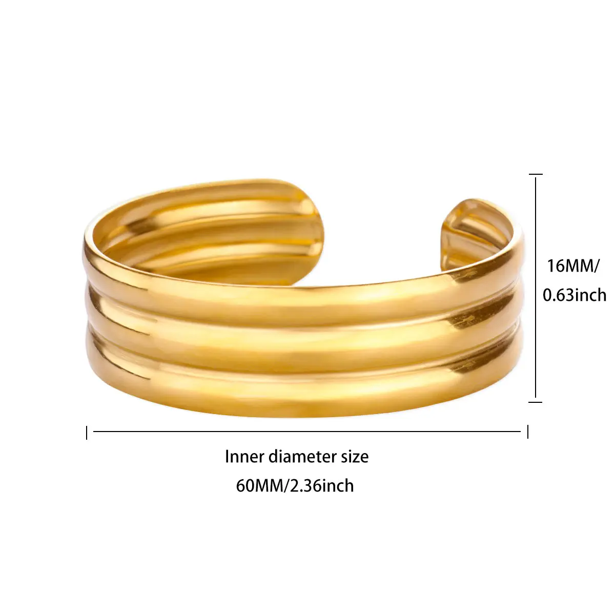 Geometric Cuff Bracelet Bangle for Women