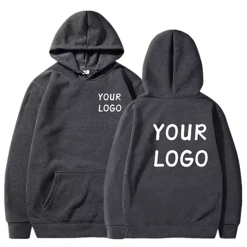 DIY Custom Your Brand LOGO  Men Women Casual Hoodie  Top Solid Color Pullover Street Personality Sweatshirt Custom Gifts - Image 5