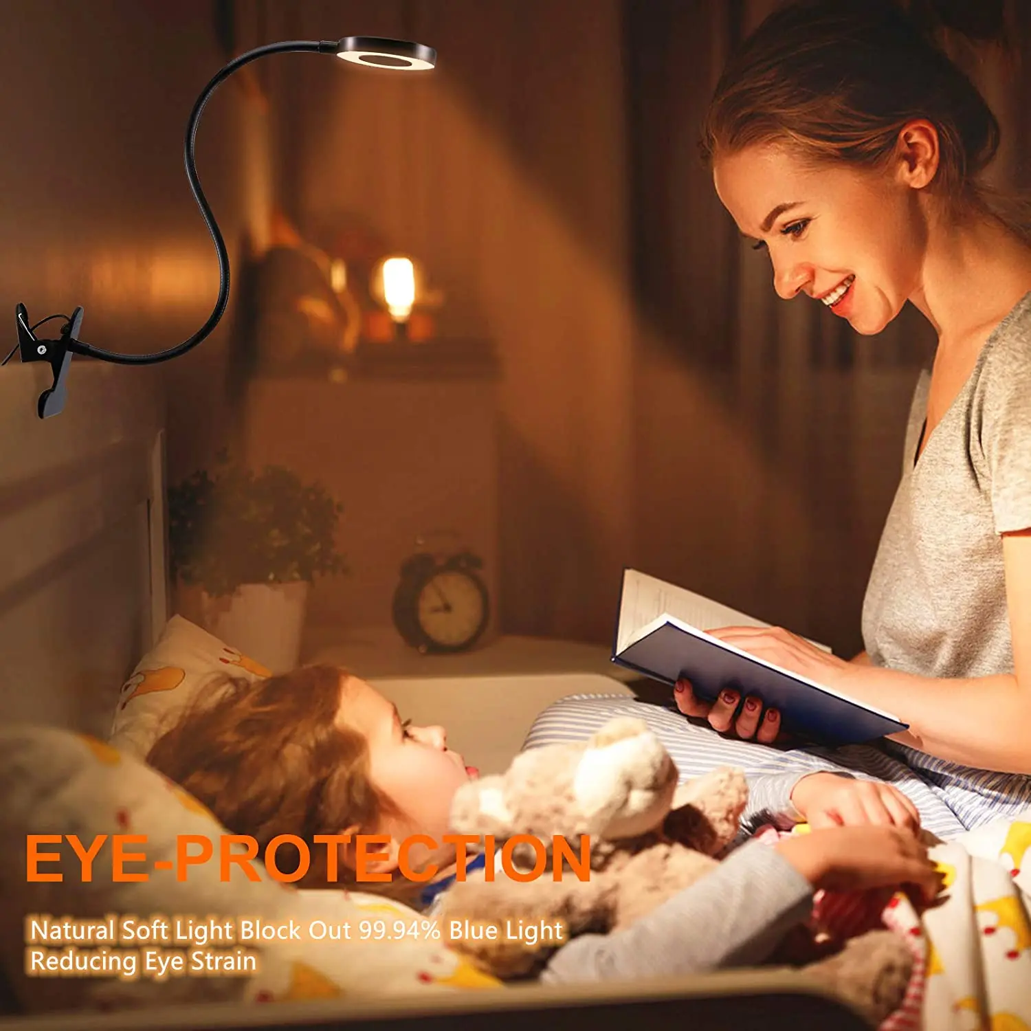 Clip on Desk Lamp USB Table Lamp Eye Protection LED table Light Bendable Flexible Reading desk Lamp Nail Tattoo Reading Beauty 4