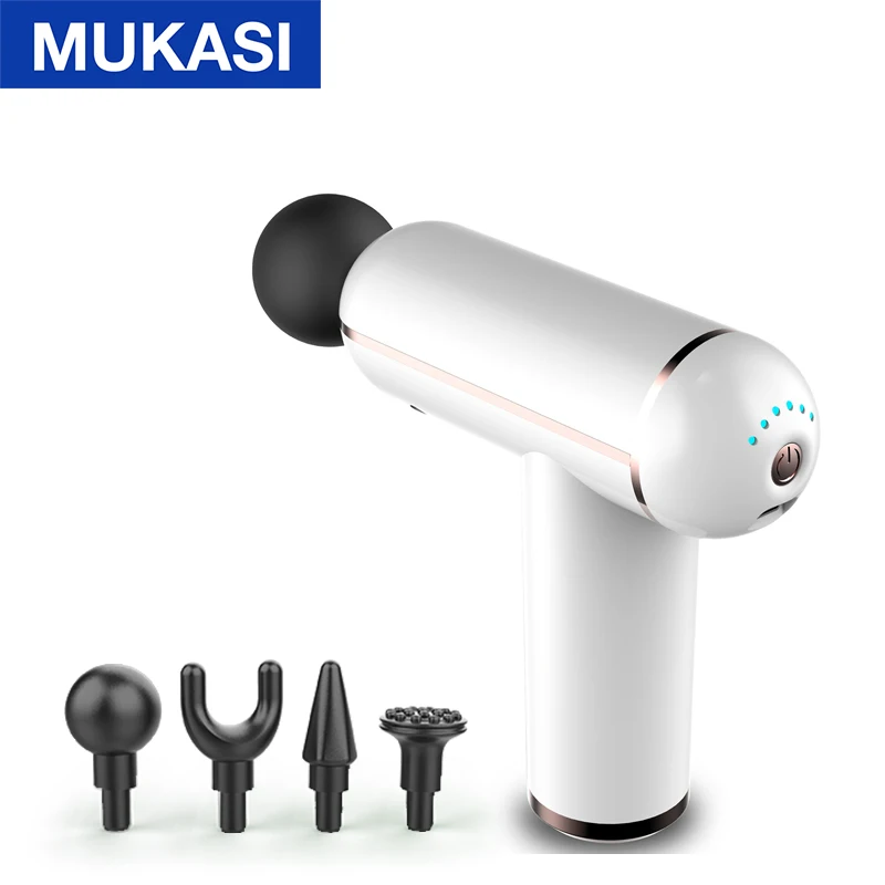 MUKASI LCD Display Massage Gun Portable Percussion Pistol Massager For Body Neck Deep Tissue Muscle Relaxation Gout Pain Relief 9
