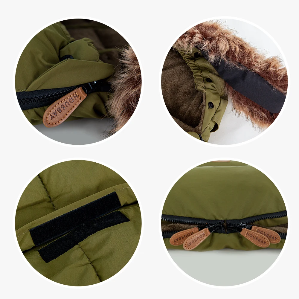 Baby Stroller Footmuff 0-24Months Baby Winter Warm Windproof Thicker Universal Pram Envelope Sack Stroller Accessories
