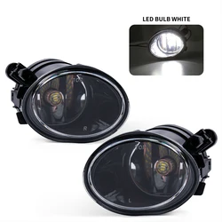 High - Performance Fog Lights and Headlights with Halogen LED Bulbs for Enhanced Visibility and Driving Safety (LED Bulbs White)