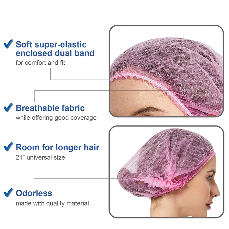 Non-Woven Disposable Medical Cap PP Material Round Head Cover Hair Net and Dust Non-Woven Disposable Medical Cap PP Material Round Head Cover Hair Net and Dust