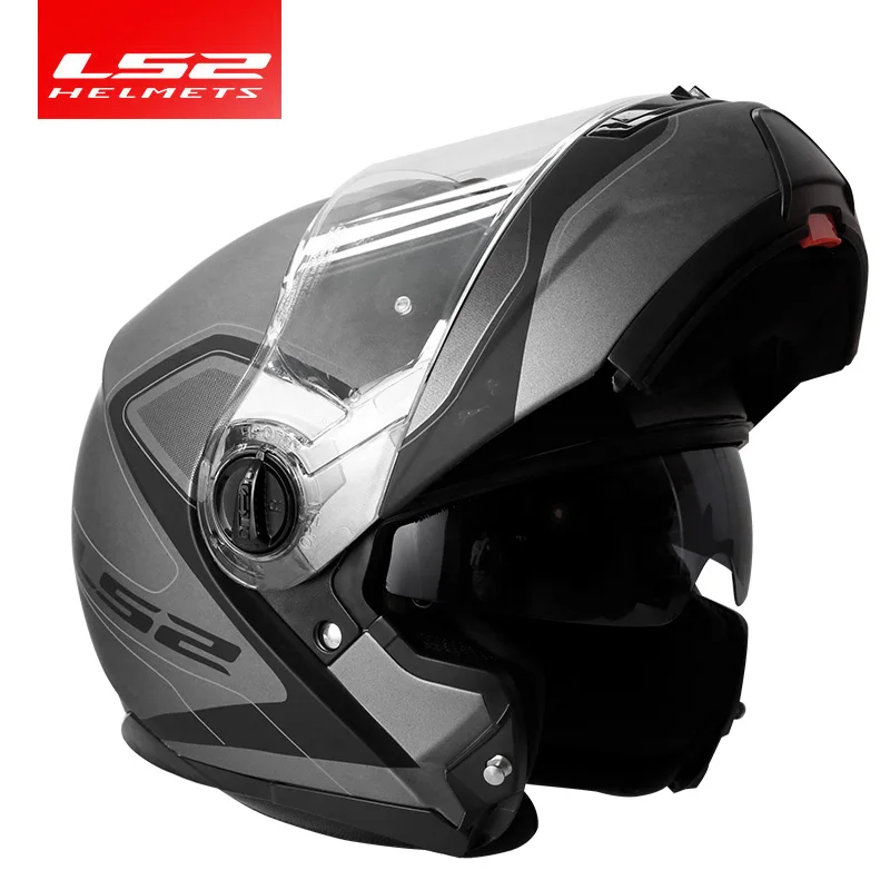Asli LS2 Strobo Flip Up Moto Bersepeda 
