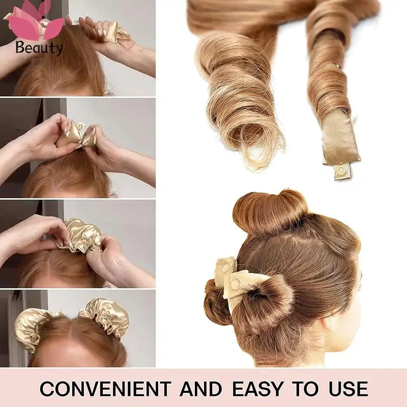 Heatless Curling Rod No Heat Hair Curler Silk Curls Soft Hair Rollers Sleeping Headband Lazy Hair Curlers Hair Styling Tools