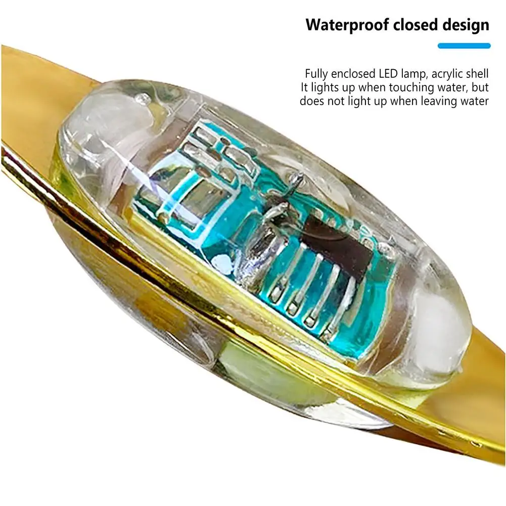 Led Fishing Lures Electronic Metal Spoons Underwater Flasher