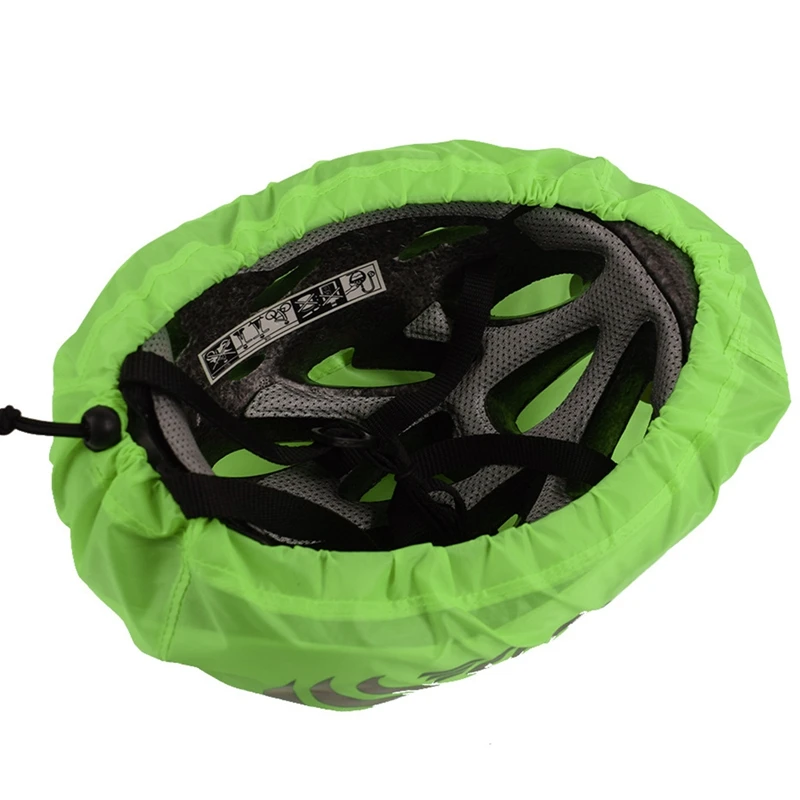 1 Pcs Bicycle Helmet Waterproof Cover with Reflective Strip Cycling Helmet Rain Cover 2