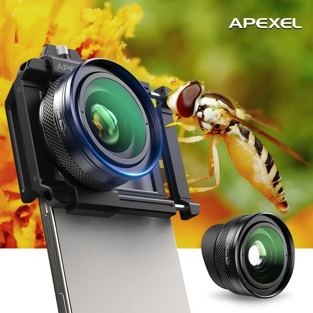 APEXEL 10-20X Zoom Macro Lens HD Mobile Phone Camera Micro Lenses for iPhone 17/PRO MAX Samsung Almost All Smartphones Photo