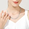 18K Gold/Silver Color 6mm Full Sideways Necklace 8/18/20/24 Inch Chain For Woman Men Fashion Wedding Engagement Jewelry 5