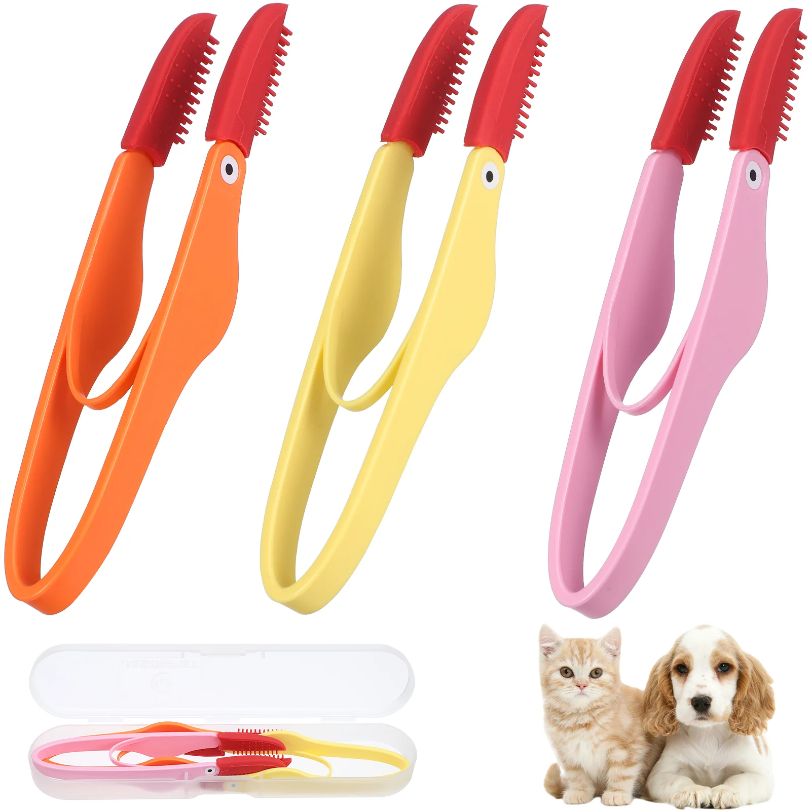 

3 Pcs Pet Tear Marks Brushes Dog Eye Cleaner Dog Tear Stain Remover Dog Eye Comb Pet Bunny Rat Supplies