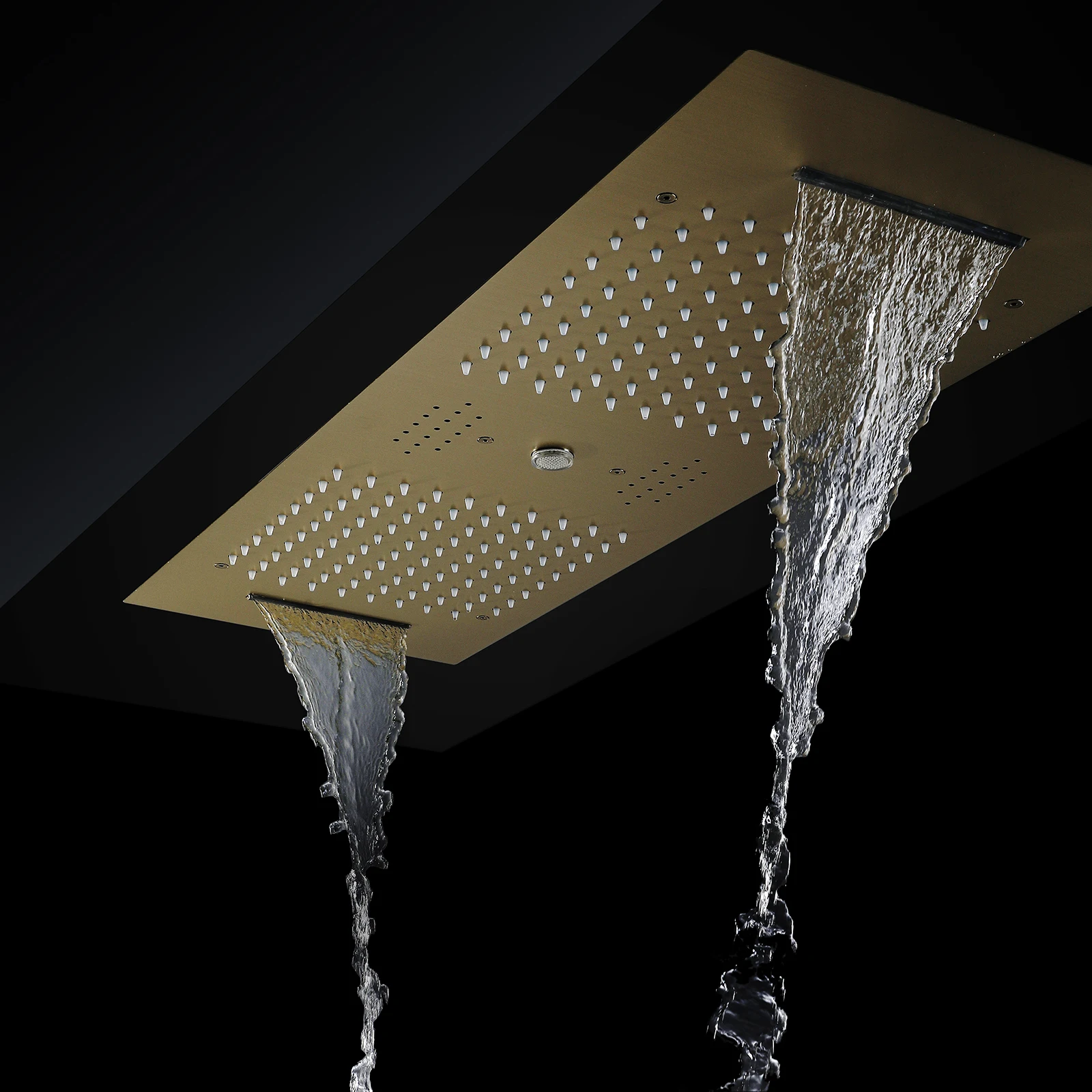 Luxury Massage Water Column ShowerHeads Smart Modern Bathroom LED Shower System Sets Full Set Built-in Hot and Cold Shower Mixer