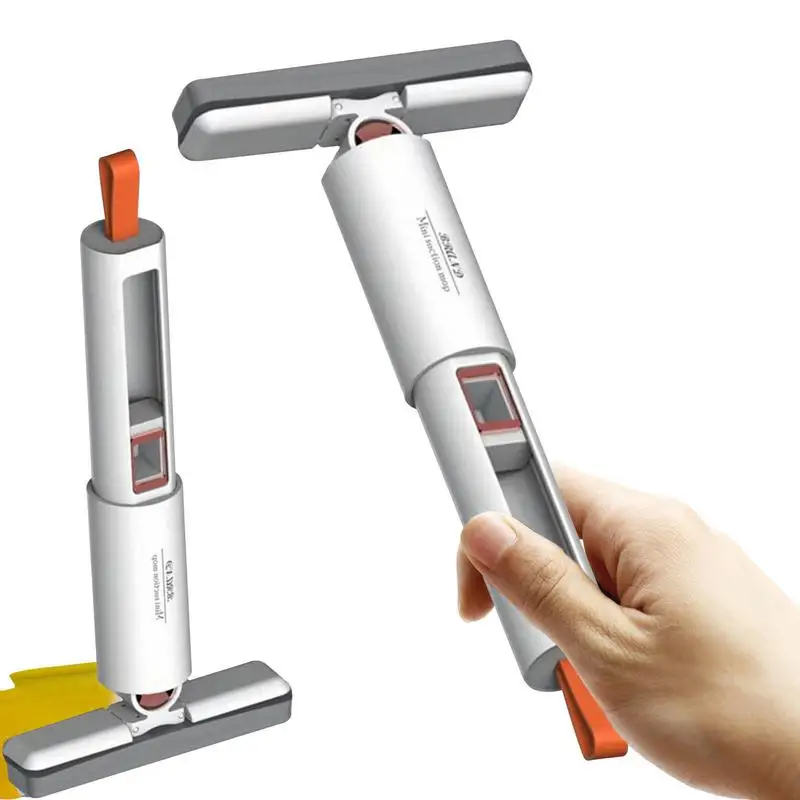 

Mini Mop Mini Cleaning Desktop Mop Portable Floor Cleaning System Self Squeeze Dry Wet Sponge Mops For Table Living Room Kitchen