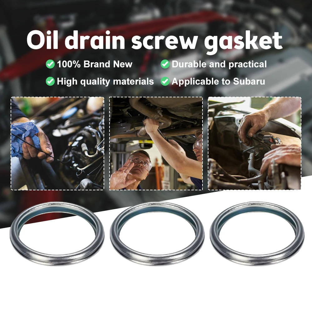 Oil Drain Plugs 10pcs Set Washer 16mm Oil Drain Plug Crush Gasket for Subaru Crosstrek Forester Impreza WRX Legacy XV 803916010