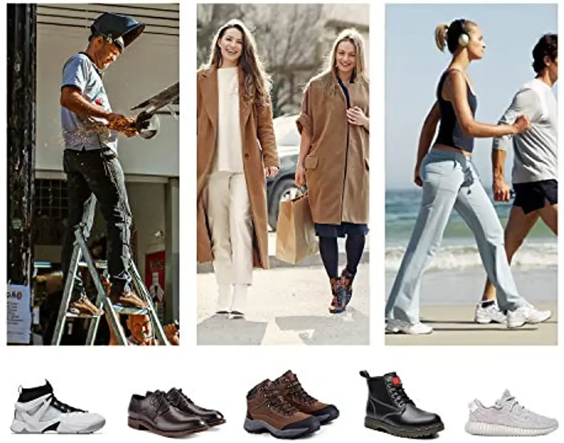 PCSsole Orthopedic insoles Arch Support Shoe Inserts for Flat Feet,Feet Pain,Plantar Fasciitis,Insoles for Men and Women Red