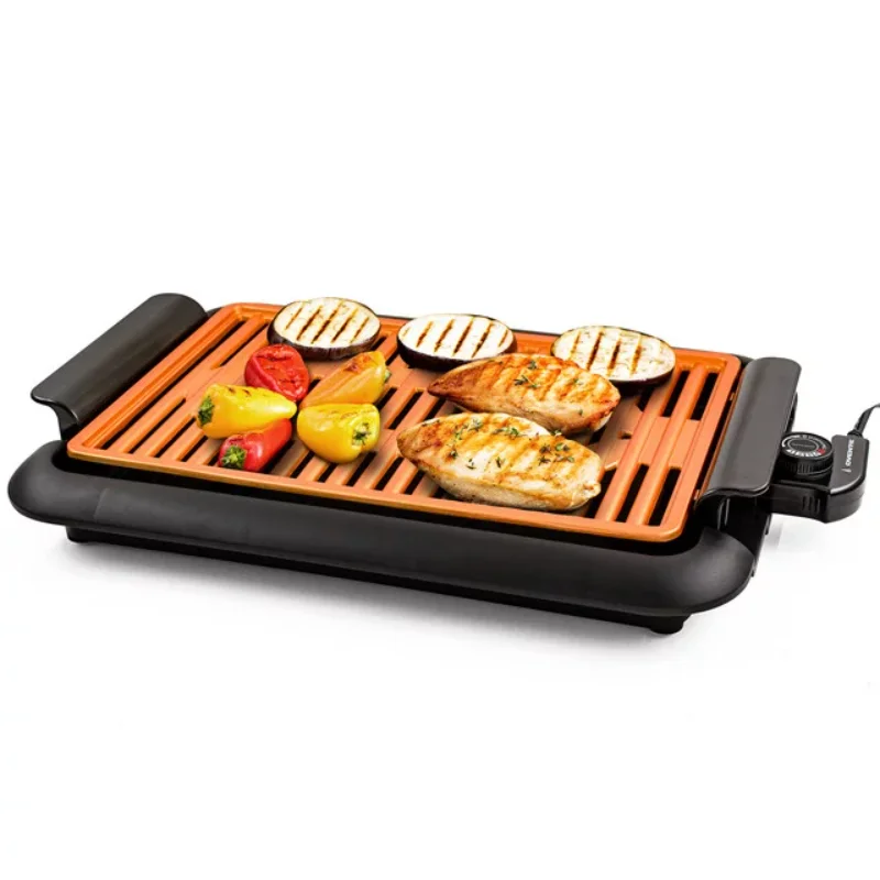 OVENTE 1000-Watt Portable Electric Indoor Grill with Non-Stick