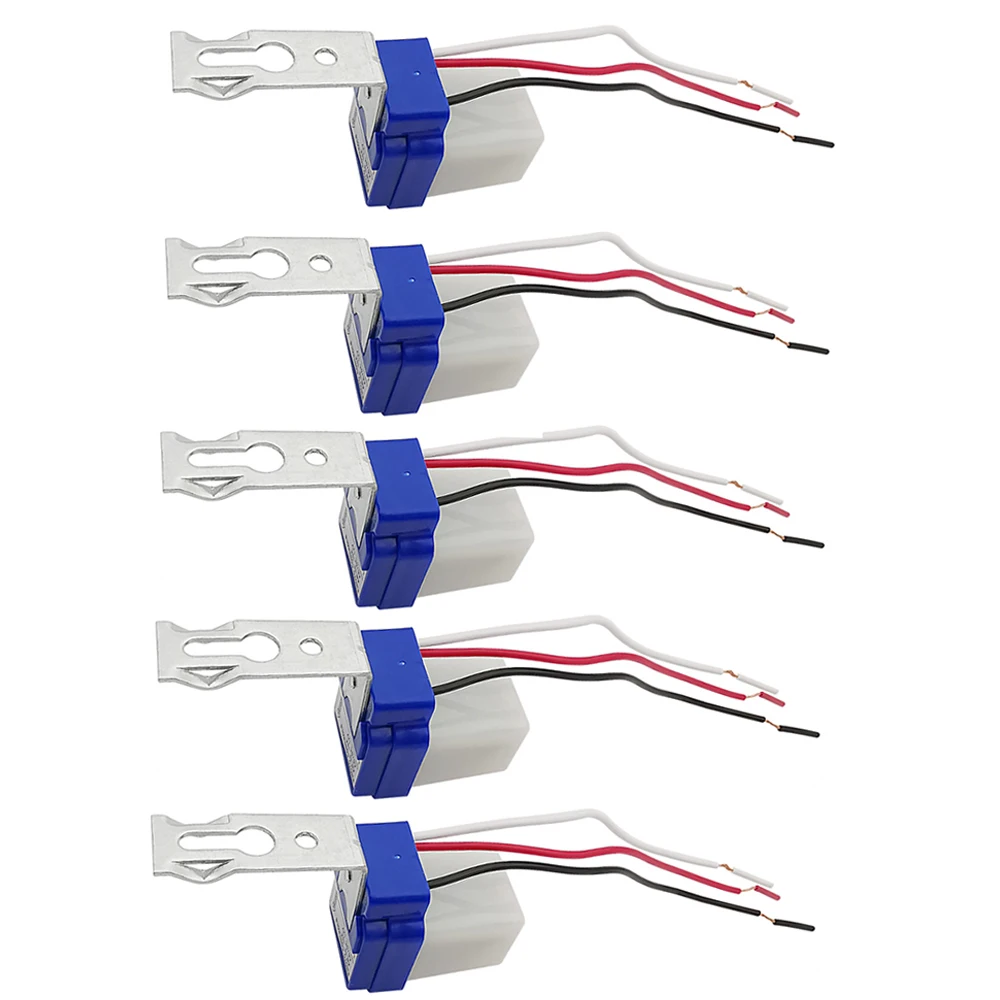 Auto on Off Photoswitch Sensor Switchs Fotocélula Controle de Luz Pública Interruptor Automático dc ac 12v 24v 110v 220v 10a Pcs
