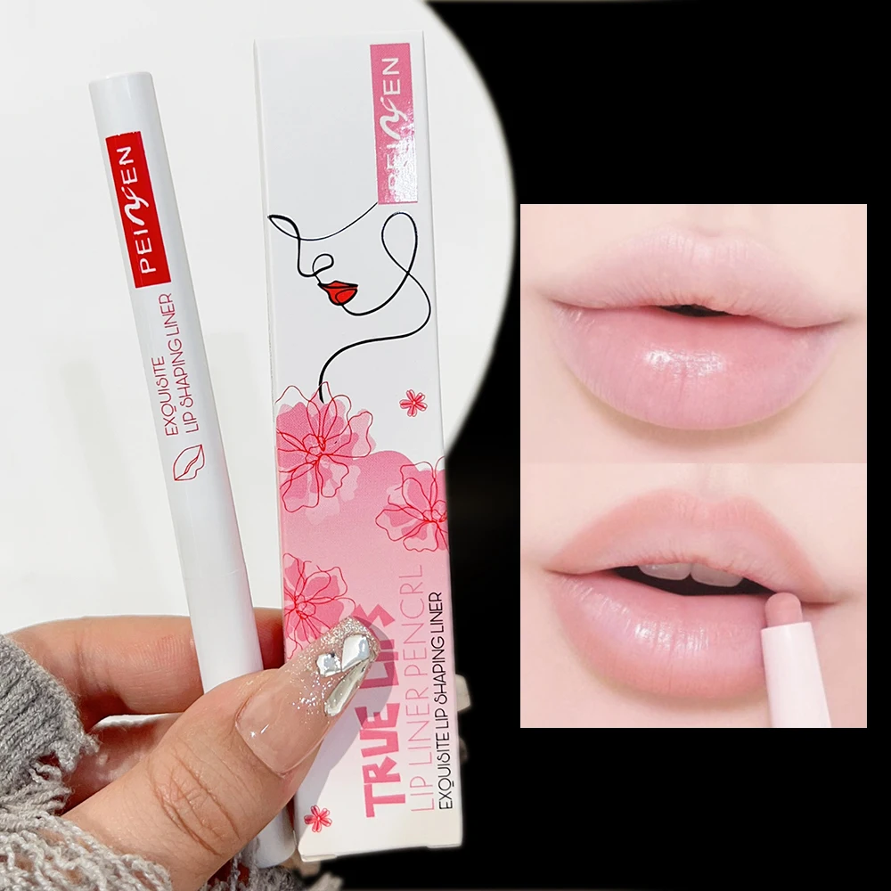 Waterproof Matte Lipliner Pencil Sexy Nude Brown Red Contour Tint Lipstick Lasting Non-stick Cup Lip Liner Lips Makeup Cosmetic 3