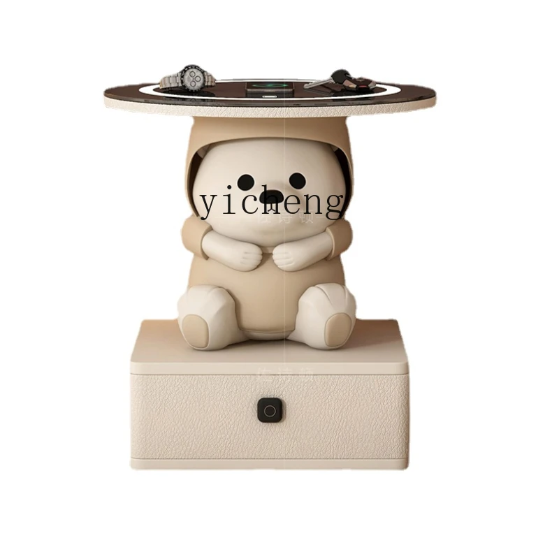 

YY Smart Creative Bedroom Bedside Small Table New Charging