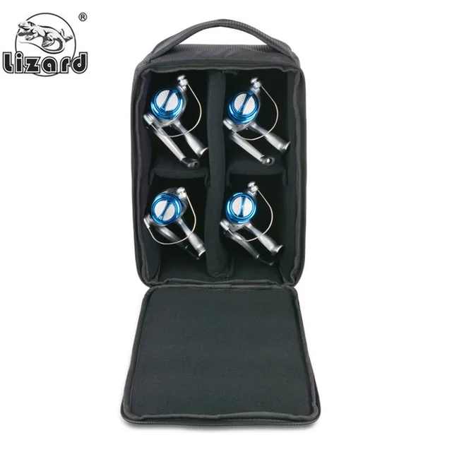 대용량 낚시 상자 가방, 다기능 충격 방지 낚시 액세서리, 스피닝 로드 릴, 야외 케이스, 휴대용 보관함, 33cm